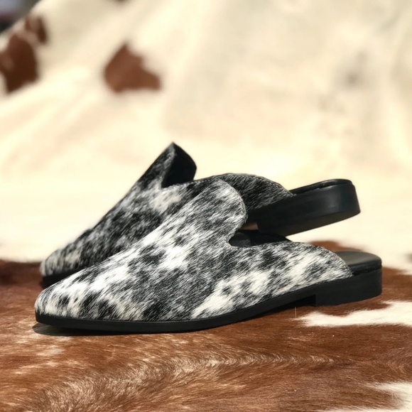 Cowhide Mules - Picture 1 of 3